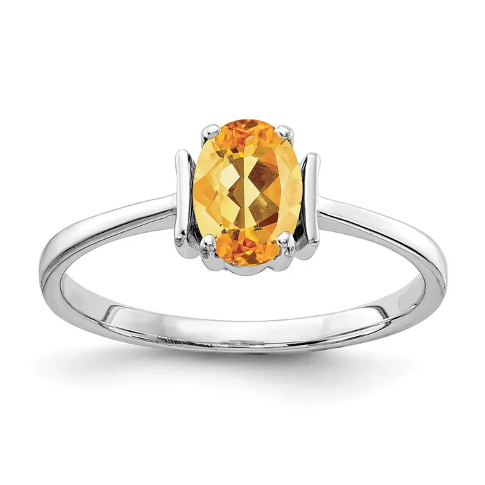 Rings Goldia 14k White Gold Citrine Ring