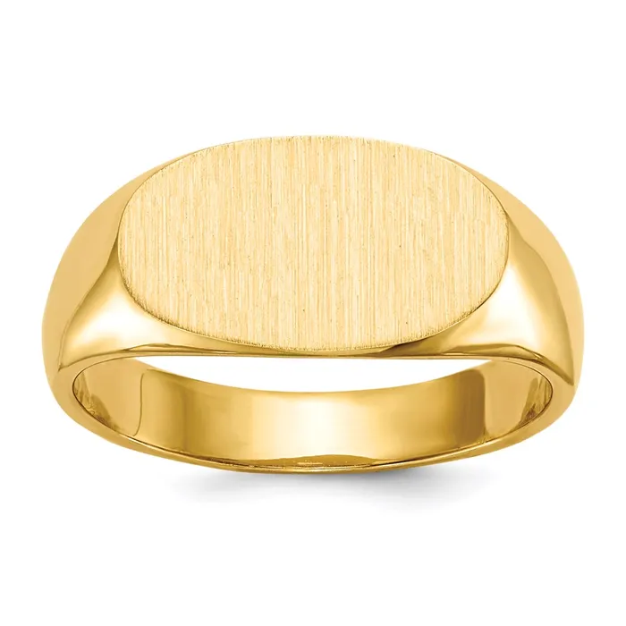 Rings Goldia 14K Yellow Gold 70x135mm Closed Back Signet Ring