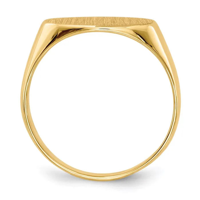 Rings Goldia 14K Yellow Gold 70x135mm Closed Back Signet Ring