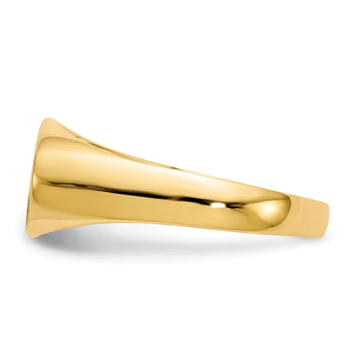 Rings Goldia 14K Yellow Gold 70x135mm Closed Back Signet Ring
