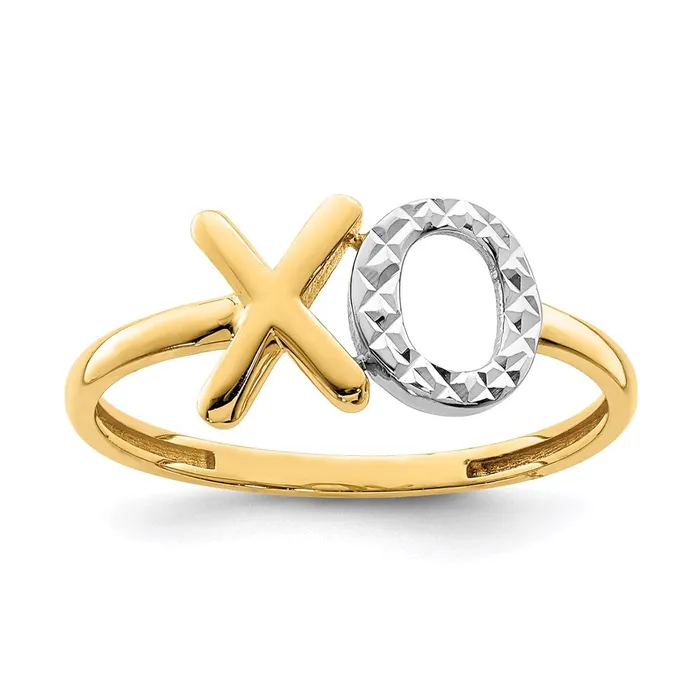 Rings Goldia 14k Yellow Gold u0026 White Rhodium X u0026 O Ring