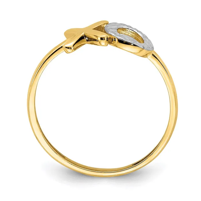 Rings Goldia 14k Yellow Gold u0026 White Rhodium X u0026 O Ring