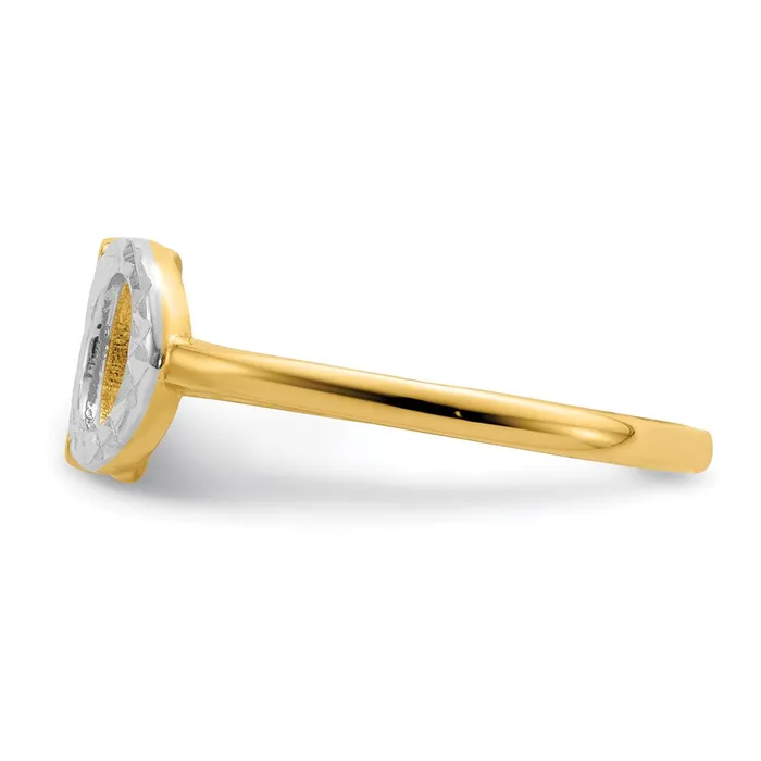 Rings Goldia 14k Yellow Gold u0026 White Rhodium X u0026 O Ring