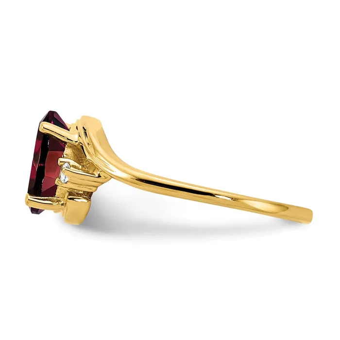 Rings goldiaca 14K Yellow Gold 8x6mm Oval Garnet Checker AAA Real Diamond ring Rings goldiaca 14K Yellow Gold 8x6mm Oval Garnet Checker AAA Real Diamond ring