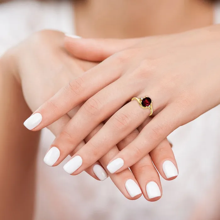 Rings goldiaca 14K Yellow Gold 8x6mm Oval Garnet Checker AAA Real Diamond ring Rings goldiaca 14K Yellow Gold 8x6mm Oval Garnet Checker AAA Real Diamond ring