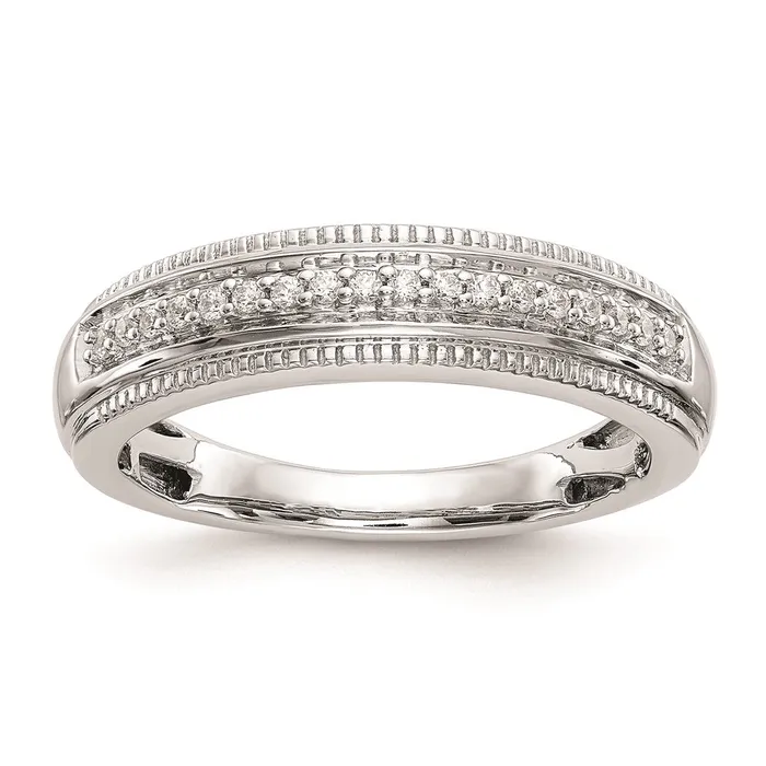 Rings Goldiacom 14K White Gold Complete Real Diamond Trio Mens Wedding Band Rings Goldiacom 14K White Gold Complete Real Diamond Trio Mens Wedding Band