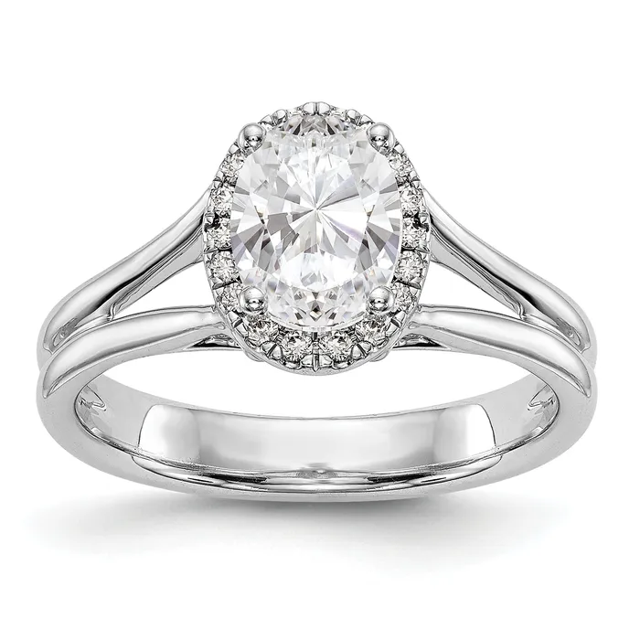 Rings Goldiacom 14k White Gold Oval Halo Simulated Diamond Split Shank Engagement Ring Rings Goldiacom 14k White Gold Oval Halo Simulated Diamond Split Shank Engagement Ring