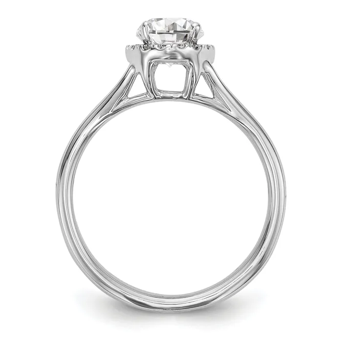 Rings Goldiacom 14k White Gold Oval Halo Simulated Diamond Split Shank Engagement Ring Rings Goldiacom 14k White Gold Oval Halo Simulated Diamond Split Shank Engagement Ring