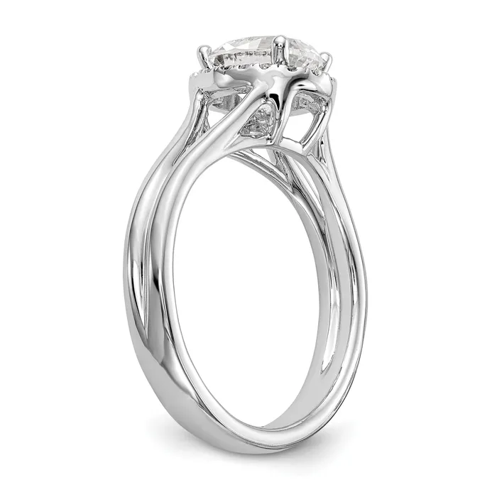 Rings Goldiacom 14k White Gold Oval Halo Simulated Diamond Split Shank Engagement Ring Rings Goldiacom 14k White Gold Oval Halo Simulated Diamond Split Shank Engagement Ring