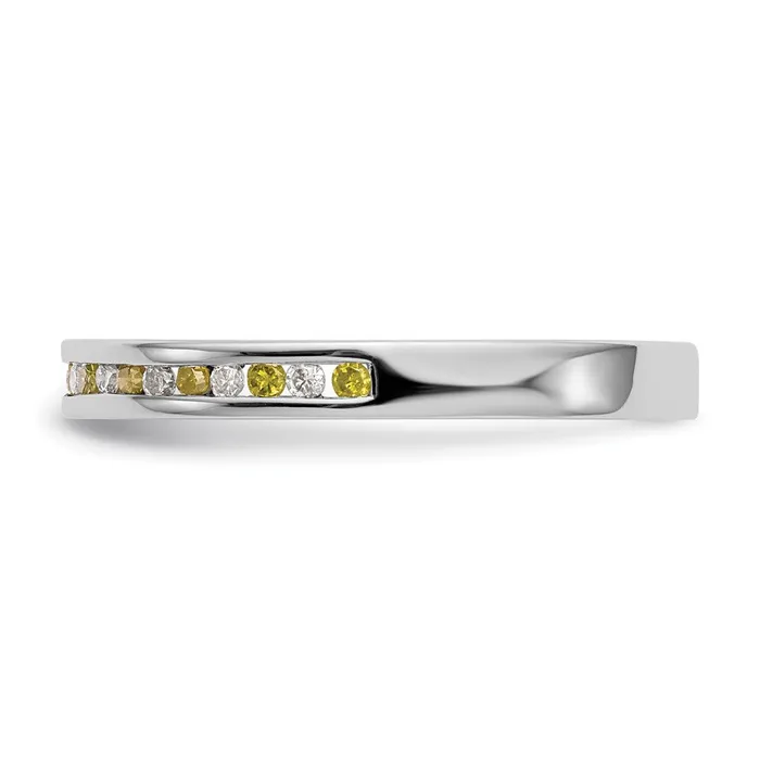 Rings Goldiacom 14k White Gold Yellow White Real Diamond Band