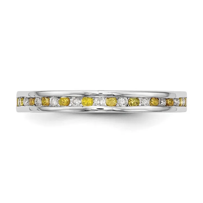 Rings Goldiacom 14k White Gold Yellow White Real Diamond Band