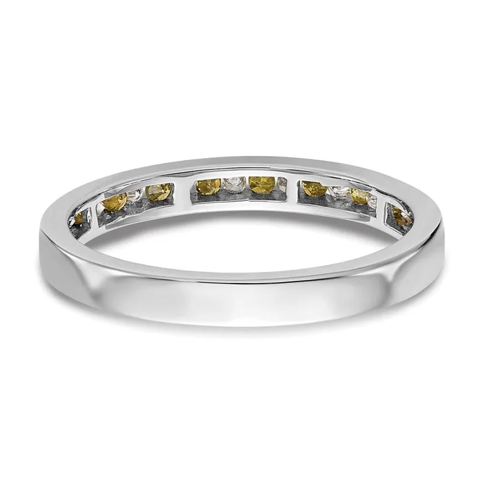 Rings Goldiacom 14k White Gold Yellow White Real Diamond Band