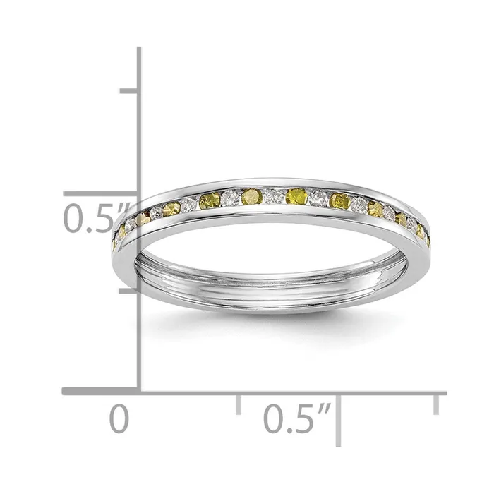 Rings Goldiacom 14k White Gold Yellow White Real Diamond Band