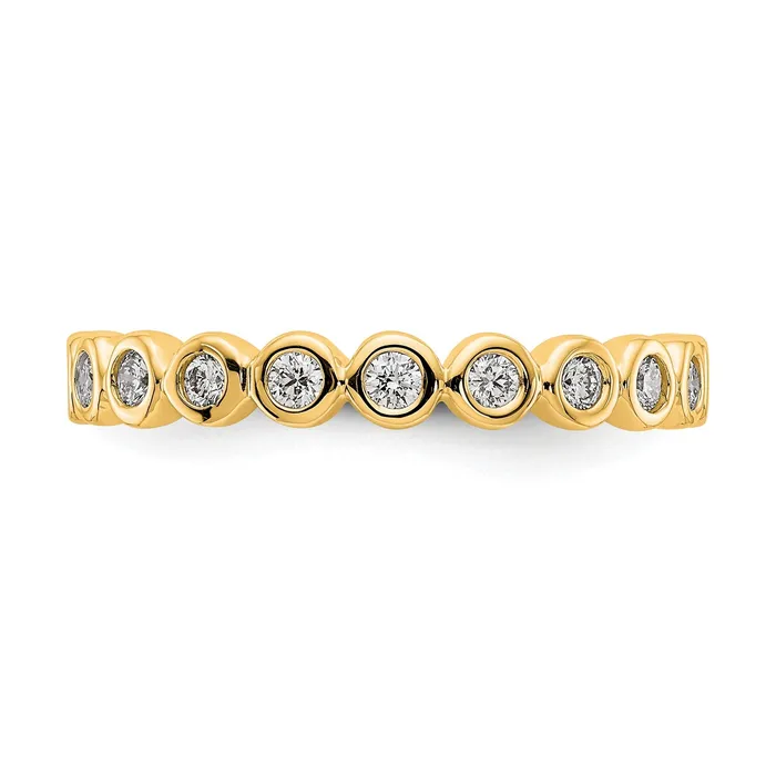Rings Goldiacom Natural 12 Ct Bezel Set Diamond Eternity Wedding Band Ring in 14k Yellow Gold Rings Goldiacom Natural 12 Ct Bezel Set Diamond Eternity Wedding Band Ring in 14k Yellow Gold