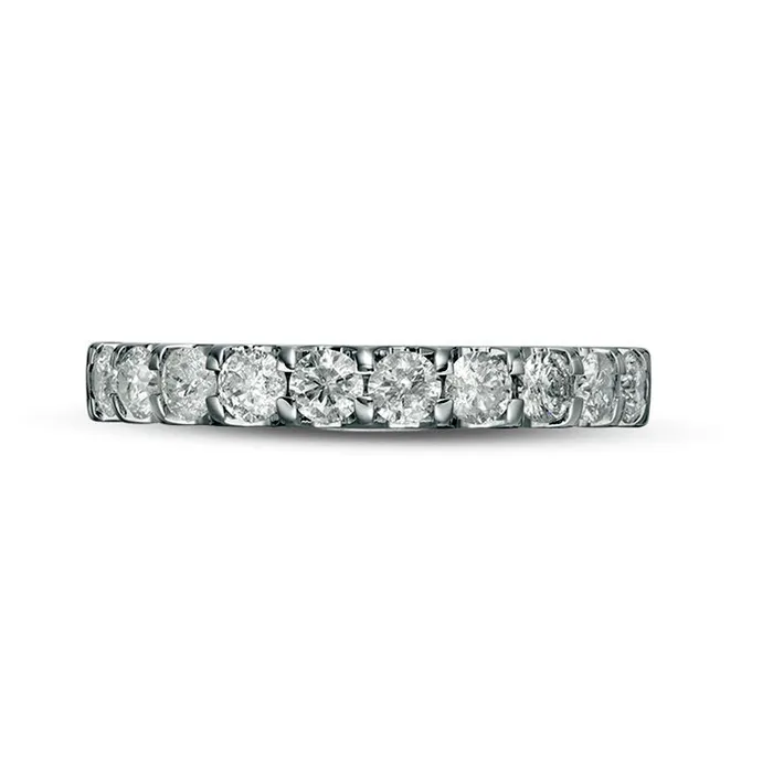 Rings Goldia Previously Owned 088 CT TW Natural Diamond Wedding Band in Solid 10K White Gold Rings Goldia Previously Owned 088 CT TW Natural Diamond Wedding Band in Solid 10K White Gold