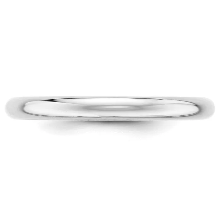 Rings Goldia Solid 10K White Gold 25mm Half Round MensWomens Wedding Band Ring Size 125 Rings Goldia Solid 10K White Gold 25mm Half Round MensWomens Wedding Band Ring Size 125