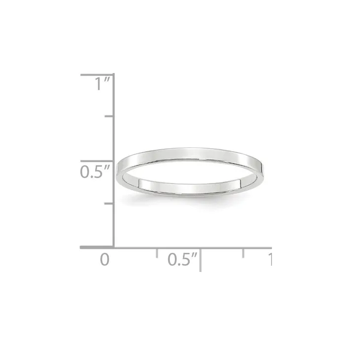 Rings Goldia Solid 10K White Gold 2mm Light Weight Flat MensWomens Wedding Band Ring Size 7 Rings Goldia Solid 10K White Gold 2mm Light Weight Flat MensWomens Wedding Band Ring Size 7