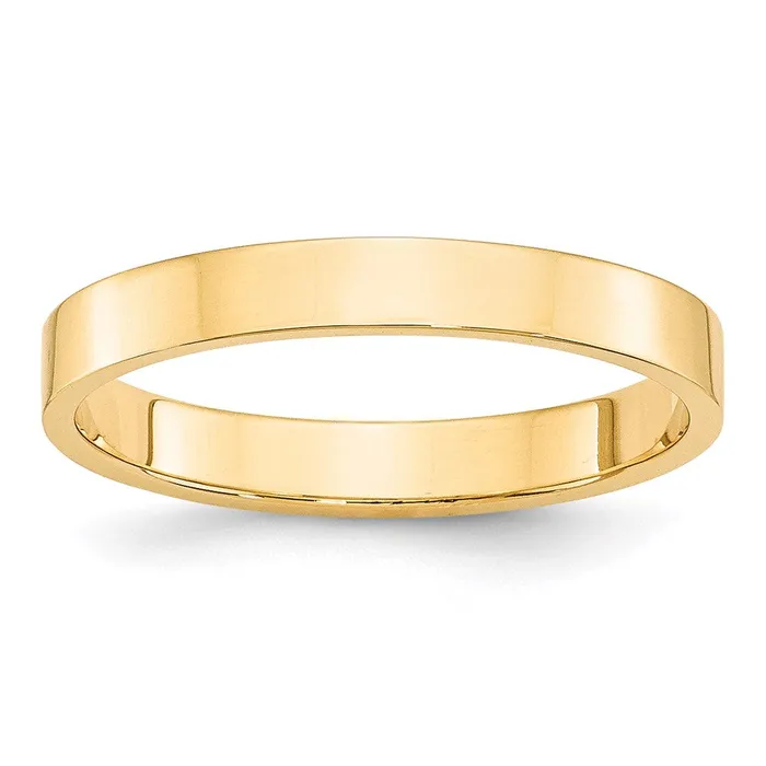 Rings Goldia Solid 10K Yellow Gold 3mm Light Weight Flat MensWomens Wedding Band Ring Size 11 Rings Goldia Solid 10K Yellow Gold 3mm Light Weight Flat MensWomens Wedding Band Ring Size 11