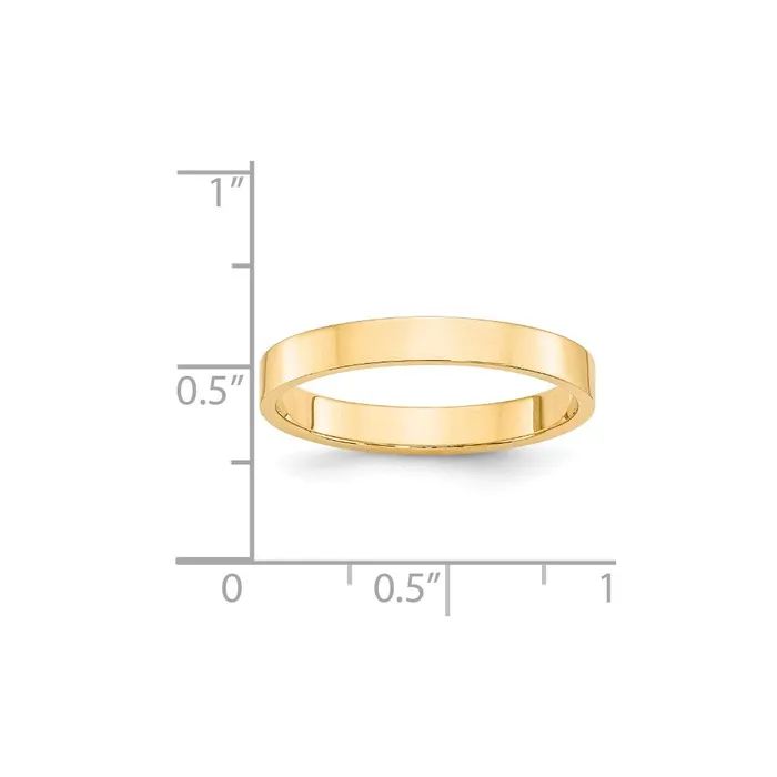 Rings Goldia Solid 10K Yellow Gold 3mm Light Weight Flat MensWomens Wedding Band Ring Size 11 Rings Goldia Solid 10K Yellow Gold 3mm Light Weight Flat MensWomens Wedding Band Ring Size 11