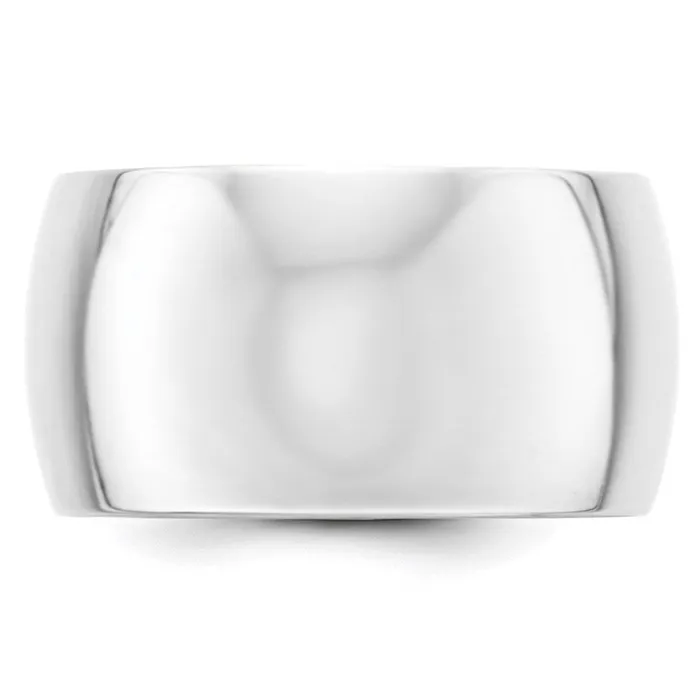 Rings Goldia Solid 14K White Gold 12mm Half Round MensWomens Wedding Band Ring Size 13 Rings Goldia Solid 14K White Gold 12mm Half Round MensWomens Wedding Band Ring Size 13