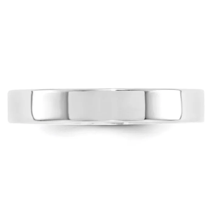 Rings Goldia Solid 14K White Gold 4mm Standard Flat Comfort Fit MensWomens Wedding Band Ring Size 125 Rings Goldia Solid 14K White Gold 4mm Standard Flat Comfort Fit MensWomens Wedding Band Ring Size 125