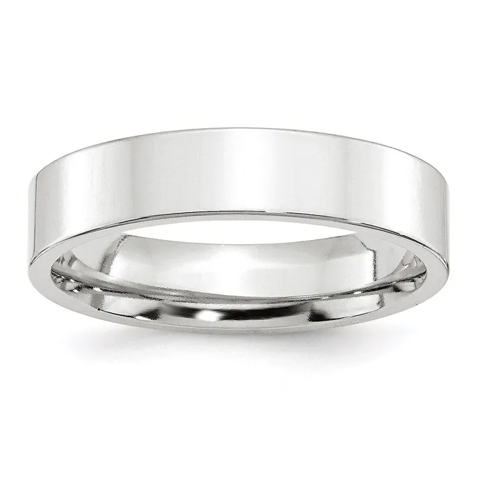 Rings Goldia Solid 14K White Gold 5mm Standard Flat Comfort Fit MensWomens Wedding Band Ring Size 135 Rings Goldia Solid 14K White Gold 5mm Standard Flat Comfort Fit MensWomens Wedding Band Ring Size 135