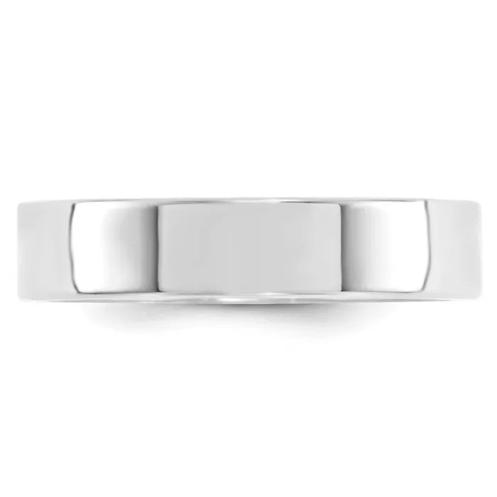 Rings Goldia Solid 14K White Gold 5mm Standard Flat Comfort Fit MensWomens Wedding Band Ring Size 135 Rings Goldia Solid 14K White Gold 5mm Standard Flat Comfort Fit MensWomens Wedding Band Ring Size 135