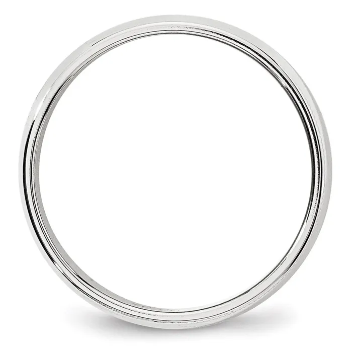 Rings Goldia Solid 14K White Gold 6mm Milgrain Half Round MensWomens Wedding Band Ring Size 13 Rings Goldia Solid 14K White Gold 6mm Milgrain Half Round MensWomens Wedding Band Ring Size 13