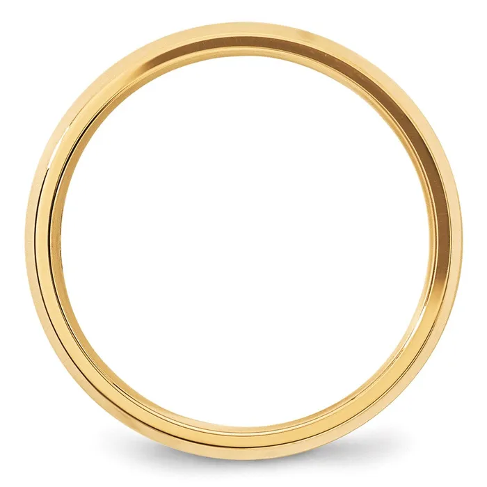 Rings Goldia Solid 14K Yellow Gold 5mm Bevel Edge Comfort Fit MensWomens Wedding Band Ring Size 12 Rings Goldia Solid 14K Yellow Gold 5mm Bevel Edge Comfort Fit MensWomens Wedding Band Ring Size 12