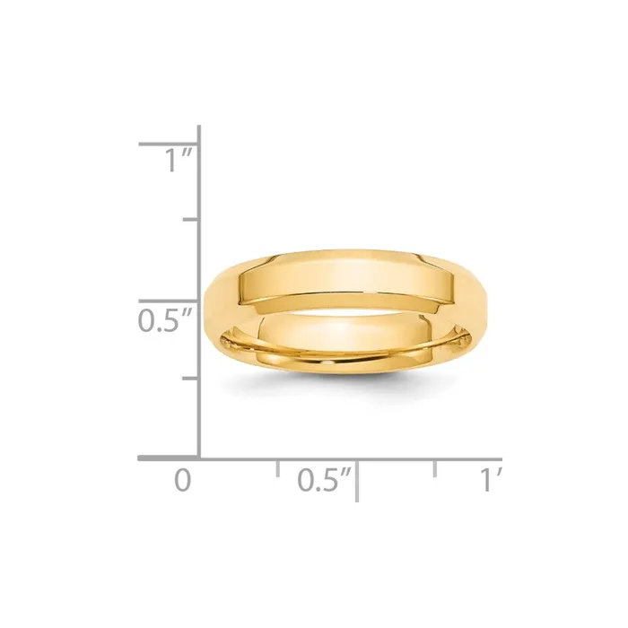 Rings Goldia Solid 14K Yellow Gold 5mm Bevel Edge Comfort Fit MensWomens Wedding Band Ring Size 12 Rings Goldia Solid 14K Yellow Gold 5mm Bevel Edge Comfort Fit MensWomens Wedding Band Ring Size 12