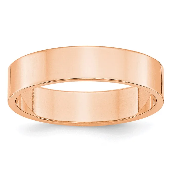 Rings Goldia Solid 14K Yellow Gold Rose Gold 5mm Light Weight Flat MensWomens Wedding Band Ring Size 9 Rings Goldia Solid 14K Yellow Gold Rose Gold 5mm Light Weight Flat MensWomens Wedding Band Ring Size 9