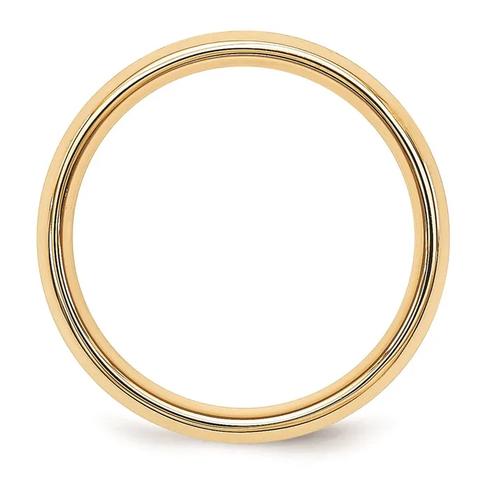 Rings Goldia Solid 14K Yellow Gold TwoTone 5mm Domed Size 6 Wedding MensWomens Wedding Band Ring Rings Goldia Solid 14K Yellow Gold TwoTone 5mm Domed Size 6 Wedding MensWomens Wedding Band Ring