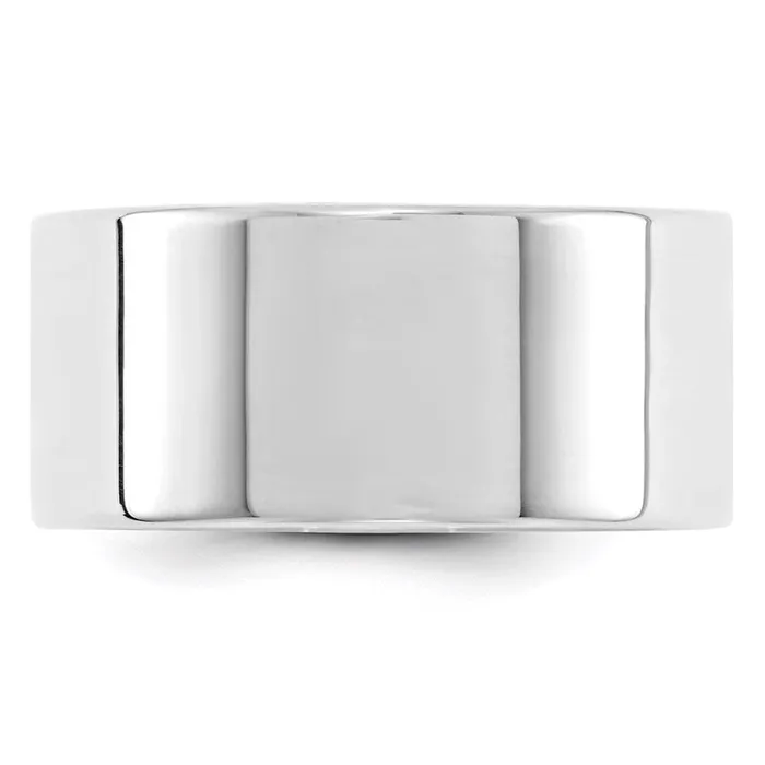 Rings Goldia Solid 18K White Gold 10mm Light Weight Flat MensWomens Wedding Band Ring Size 10 Rings Goldia Solid 18K White Gold 10mm Light Weight Flat MensWomens Wedding Band Ring Size 10
