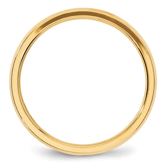 Rings Goldia Solid 18K Yellow Gold 4mm Bevel Edge Comfort Fit MensWomens Wedding Band Ring Size 6 Rings Goldia Solid 18K Yellow Gold 4mm Bevel Edge Comfort Fit MensWomens Wedding Band Ring Size 6