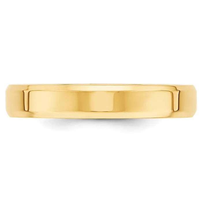 Rings Goldia Solid 18K Yellow Gold 4mm Bevel Edge Comfort Fit MensWomens Wedding Band Ring Size 6 Rings Goldia Solid 18K Yellow Gold 4mm Bevel Edge Comfort Fit MensWomens Wedding Band Ring Size 6