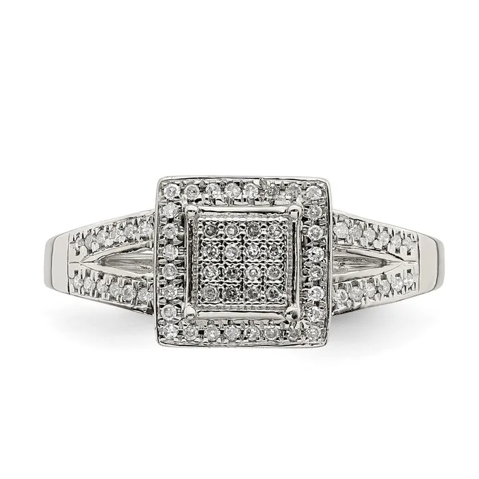 Rings Goldia Sterling Silver u0026 Diamond Oval Shape with Small Flower Ring