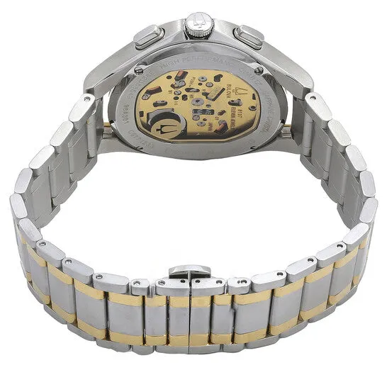 Rings JMS always Original Bulova Curv Chronograph Quartz Black Dial TwoTone Mens Watch 98A301 Rings JMS always Original Bulova Curv Chronograph Quartz Black Dial TwoTone Mens Watch 98A301