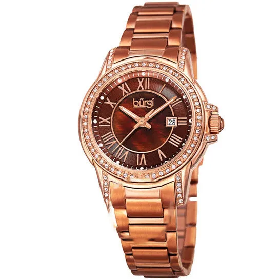 Rings JMS always Original Burgi Brown Dial Rose Goldtone Ladies Watch BUR168RGBR Rings JMS always Original Burgi Brown Dial Rose Goldtone Ladies Watch BUR168RGBR
