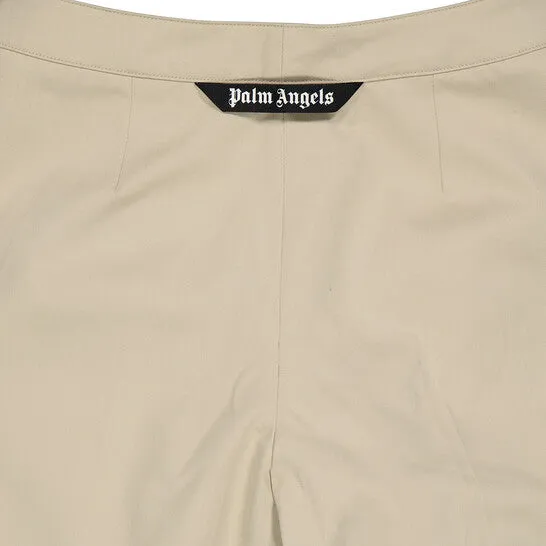 Rings JMS always Original Palm Angels Ladies Beige Straightleg Panelled Twotone Trousers Rings JMS always Original Palm Angels Ladies Beige Straightleg Panelled Twotone Trousers