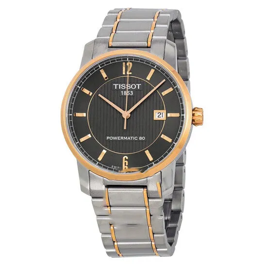 Rings JMS always Original Tissot TClassic TwoTone Titanium Automatic Black Dial Mens Watch T0874075506700 Rings JMS always Original Tissot TClassic TwoTone Titanium Automatic Black Dial Mens Watch T0874075506700