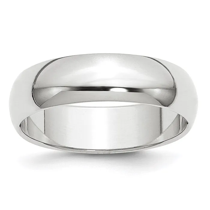 Rings Solid 10K White Gold 6mm Half Round MensWomens Wedding Band Ring Size 14 Goldia Rings Solid 10K White Gold 6mm Half Round MensWomens Wedding Band Ring Size 14 Goldia