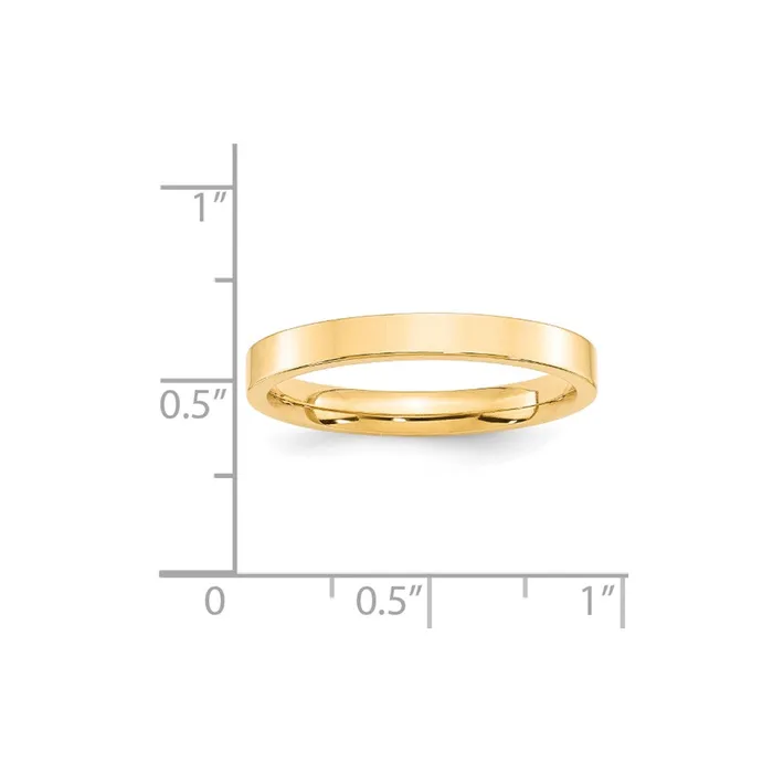 Rings Solid 10K Yellow Gold 3mm Standard Flat Comfort Fit MensWomens Wedding Band Ring Size 125 Goldia Rings Solid 10K Yellow Gold 3mm Standard Flat Comfort Fit MensWomens Wedding Band Ring Size 125 Goldia