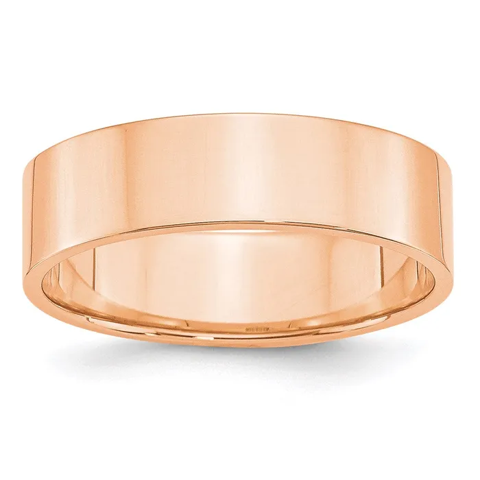Rings Solid 14K Yellow Gold Rose Gold 6mm Light Weight Flat MensWomens Wedding Band Ring Size 8 Goldia Rings Solid 14K Yellow Gold Rose Gold 6mm Light Weight Flat MensWomens Wedding Band Ring Size 8 Goldia