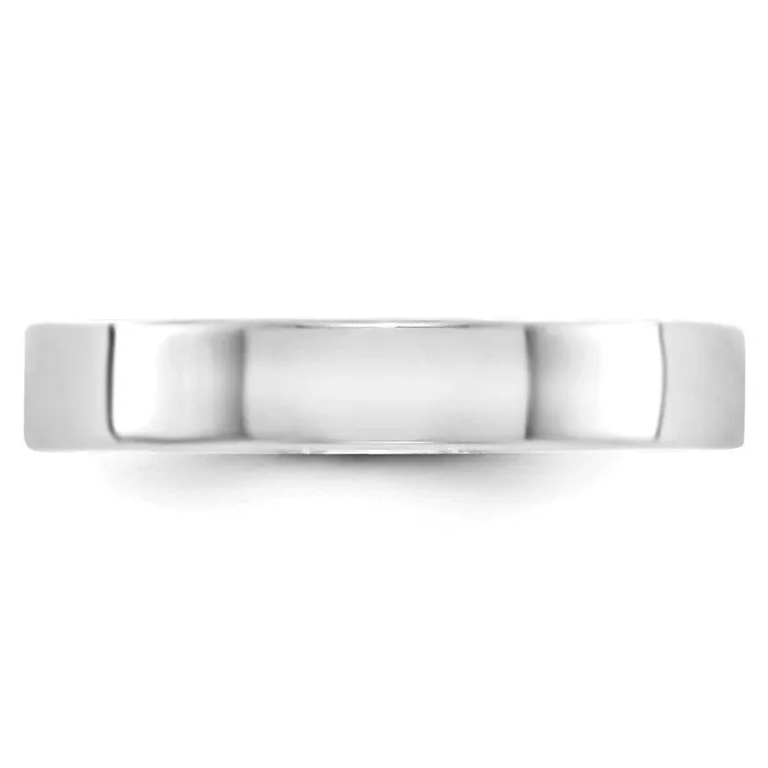 Solid 10K White Gold 4mm Light Weight Flat MensWomens Wedding Band Ring Size 13 Goldia Rings Solid 10K White Gold 4mm Light Weight Flat MensWomens Wedding Band Ring Size 13 Goldia Rings