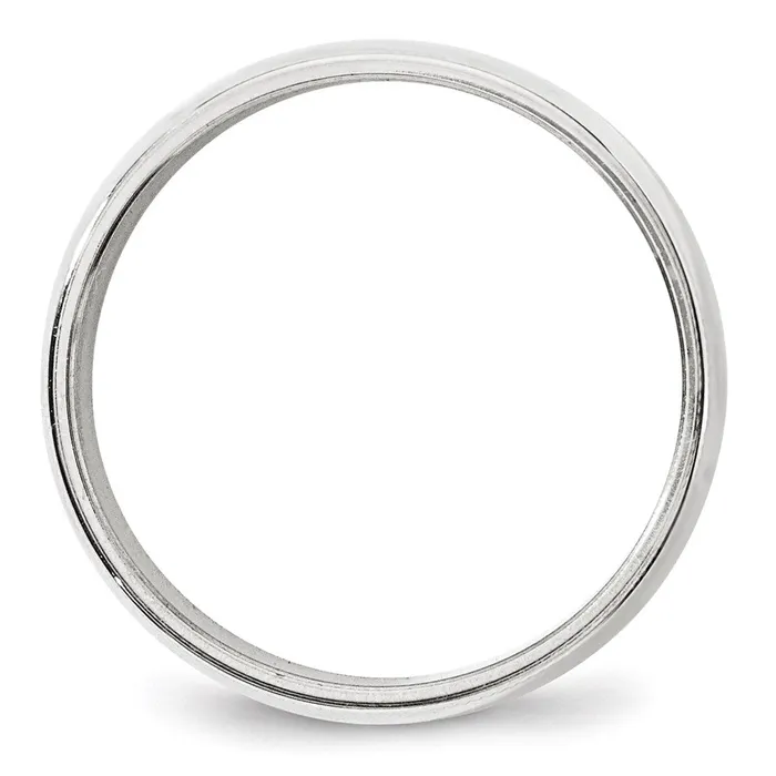 Solid 10K White Gold 8mm Milgrain Half Round MensWomens Wedding Band Ring Size 6 Goldia Rings Solid 10K White Gold 8mm Milgrain Half Round MensWomens Wedding Band Ring Size 6 Goldia Rings