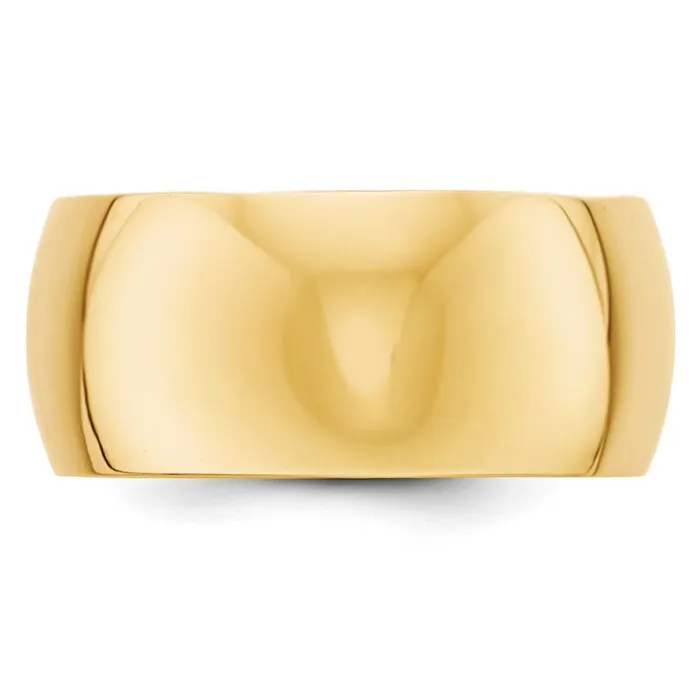 Solid 10K Yellow Gold 10mm Half Round MensWomens Wedding Band Ring Size 6 Goldia Rings Solid 10K Yellow Gold 10mm Half Round MensWomens Wedding Band Ring Size 6 Goldia Rings