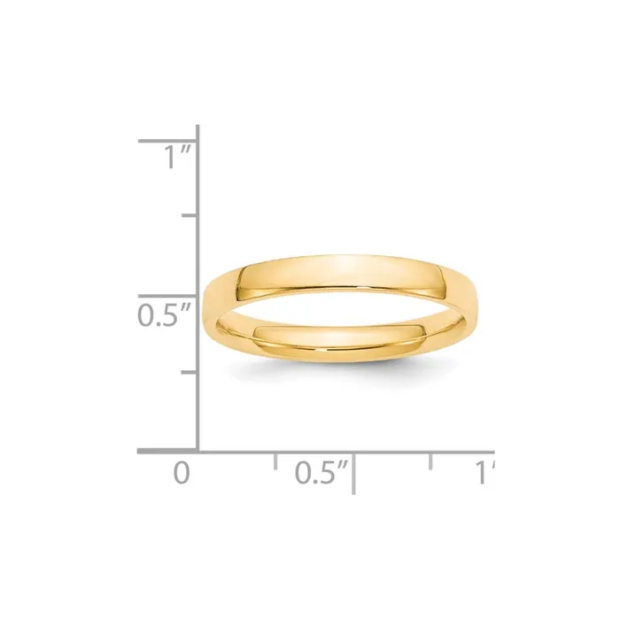 Solid 10K Yellow Gold 3mm Light Weight Comfort Fit MensWomens Wedding Band Ring Size 7 Goldia Rings Solid 10K Yellow Gold 3mm Light Weight Comfort Fit MensWomens Wedding Band Ring Size 7 Goldia Rings