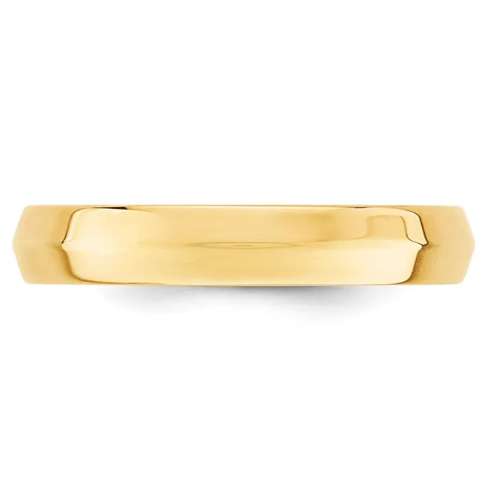 Solid 10K Yellow Gold 4mm Knife Edge Comfort Fit MensWomens Wedding Band Ring Size 125 Goldia Rings Solid 10K Yellow Gold 4mm Knife Edge Comfort Fit MensWomens Wedding Band Ring Size 125 Goldia Rings
