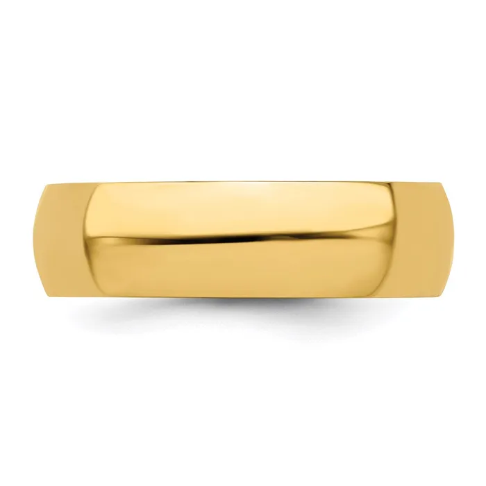 Solid 10K Yellow Gold 6mm HalfRound Wedding MensWomens Wedding Band Ring Size 75 Goldia Rings Solid 10K Yellow Gold 6mm HalfRound Wedding MensWomens Wedding Band Ring Size 75 Goldia Rings