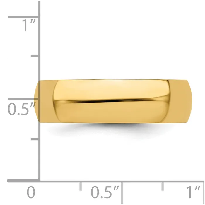Solid 10K Yellow Gold 6mm HalfRound Wedding MensWomens Wedding Band Ring Size 75 Goldia Rings Solid 10K Yellow Gold 6mm HalfRound Wedding MensWomens Wedding Band Ring Size 75 Goldia Rings